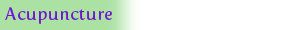 acupuncture